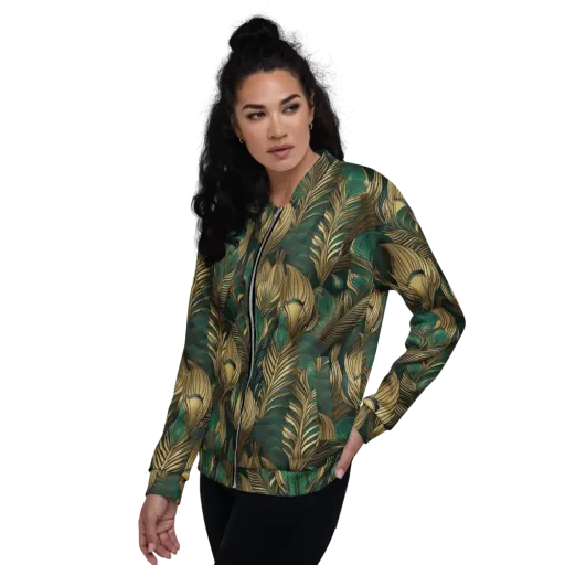 Jade Baroque on a Bomber Jacket