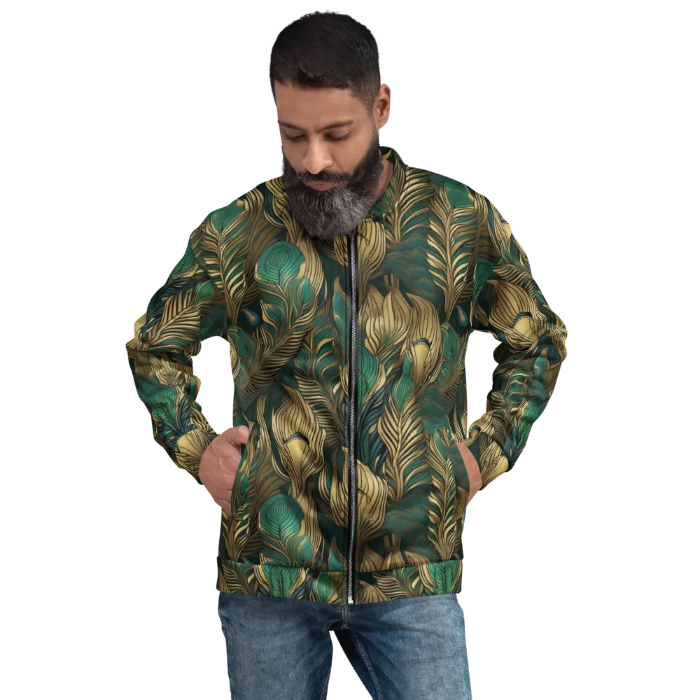 Jade Baroque on Bomber Jacket — Front