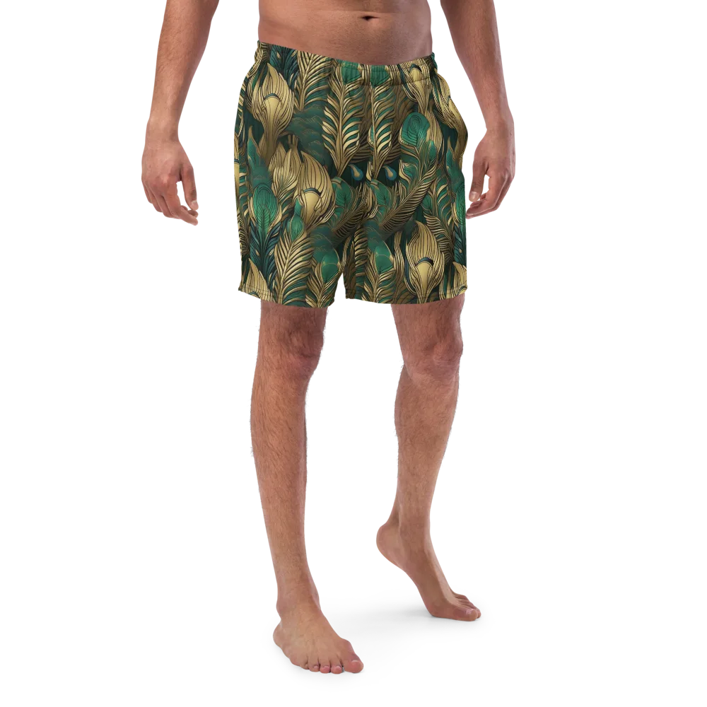Jade Baroque on Swim Trunks — Front