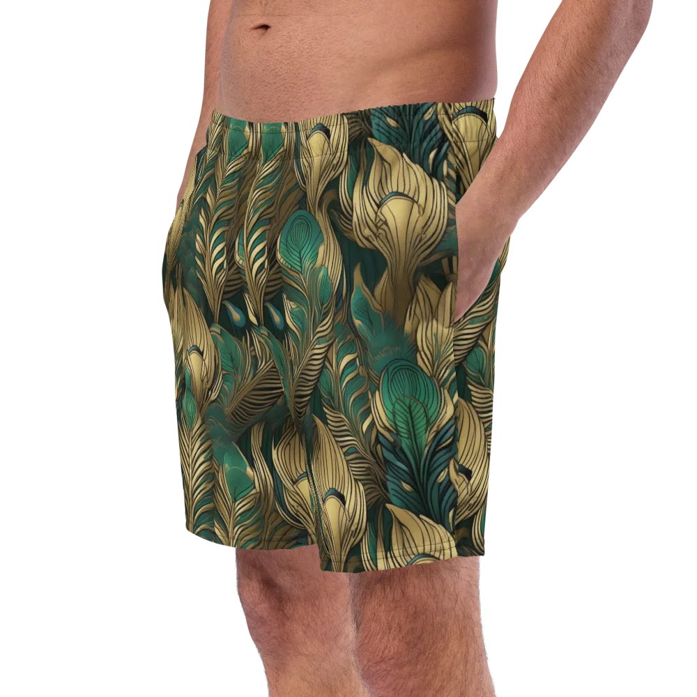 Jade Baroque on Swim Trunks — Left Front
