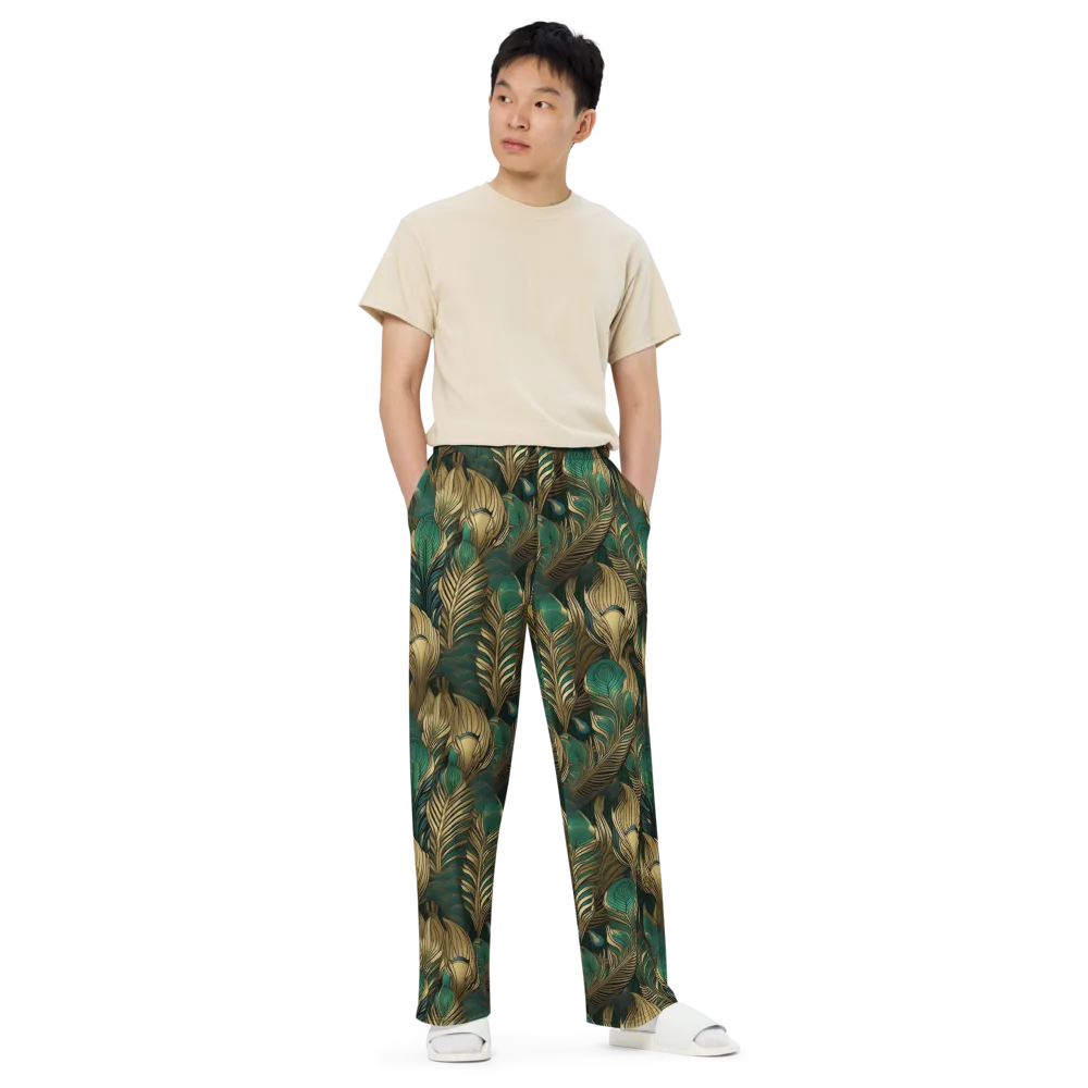 Jade Baroque on Wide-Leg Pants — Front