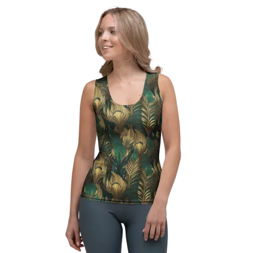 Jade Baroque on a Women's Tank Top
