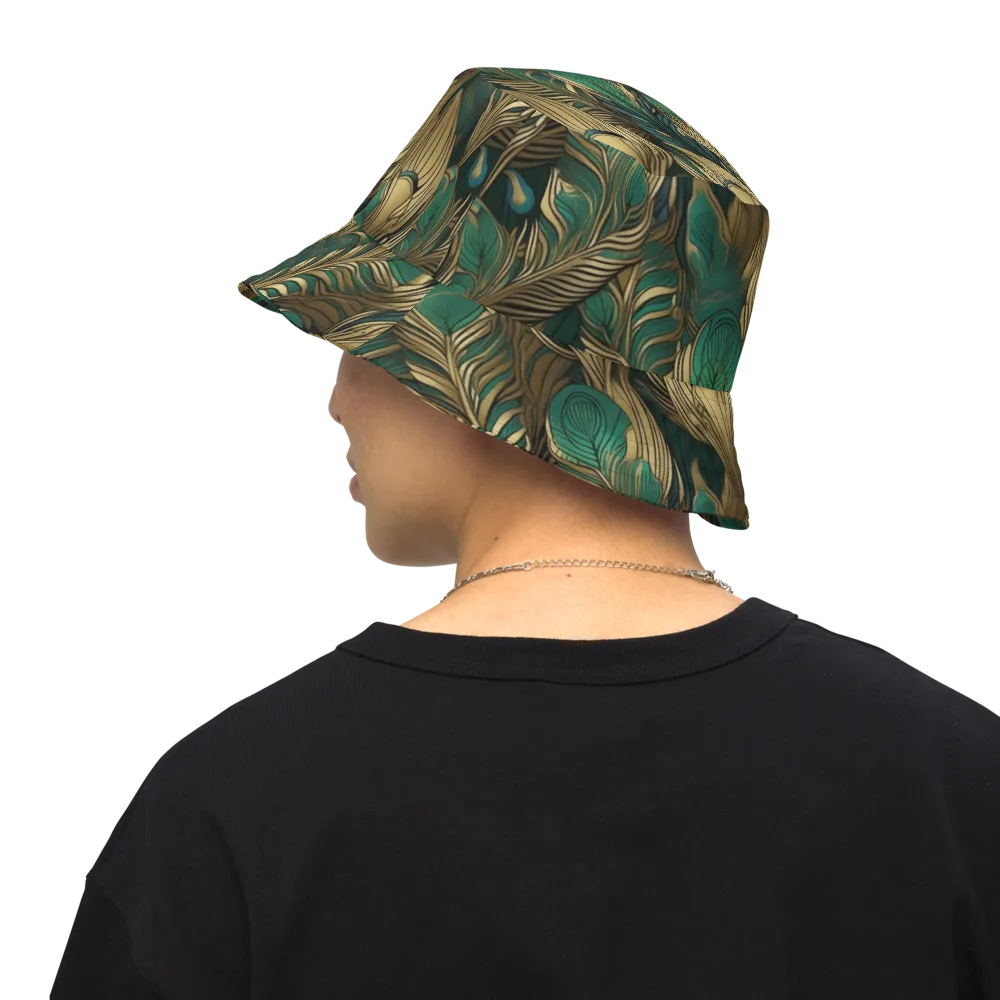 Jade Baroque on Reversible Bucket Hat — Back Inside