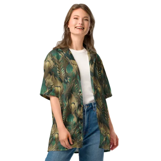 Jade Baroque on a Button Shirt
