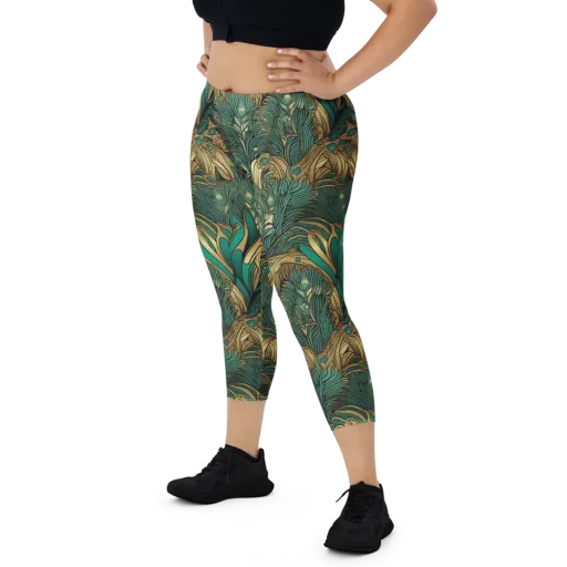 Art Nouveau Canopy on a Capri Leggings