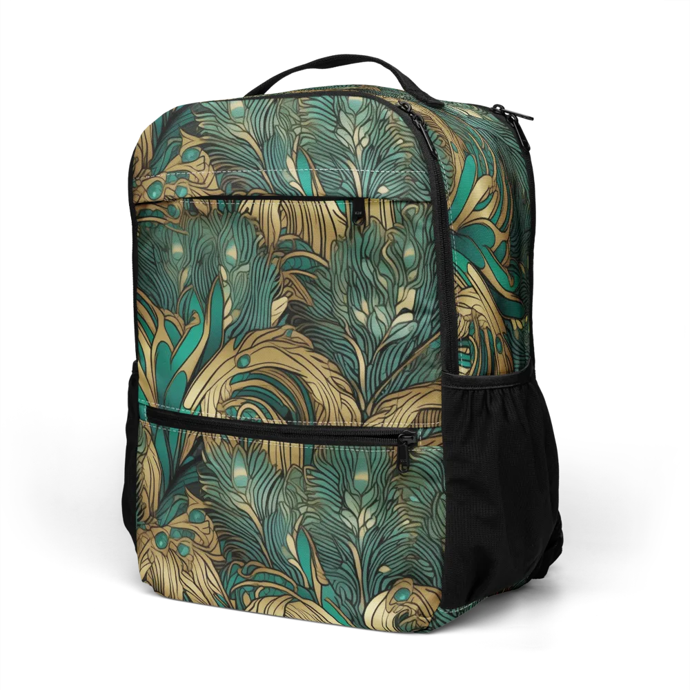 Art Nouveau Canopy on Utility Backpack — Left Front