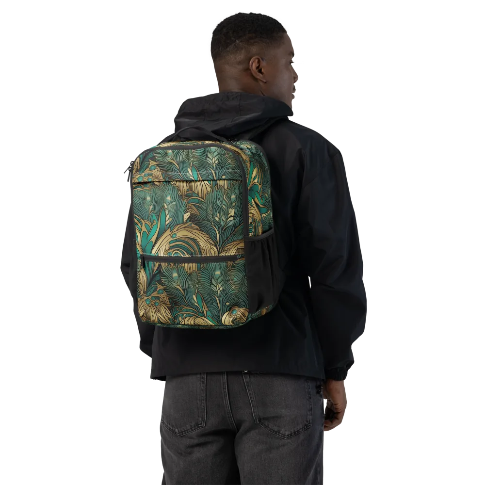 Art Nouveau Canopy on Utility Backpack — Back