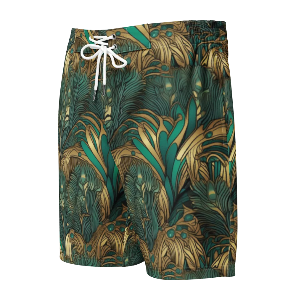 Art Nouveau Canopy on Men's Board Shorts — Front