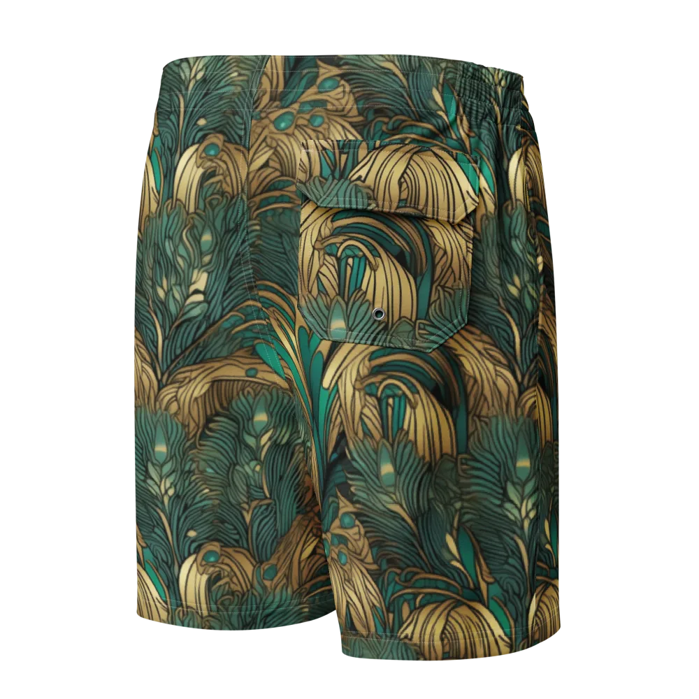 Art Nouveau Canopy on Men's Board Shorts — Back