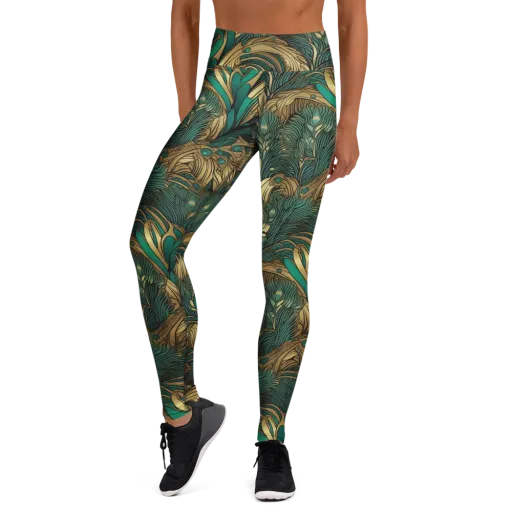 Art Nouveau Canopy on a Yoga Leggings