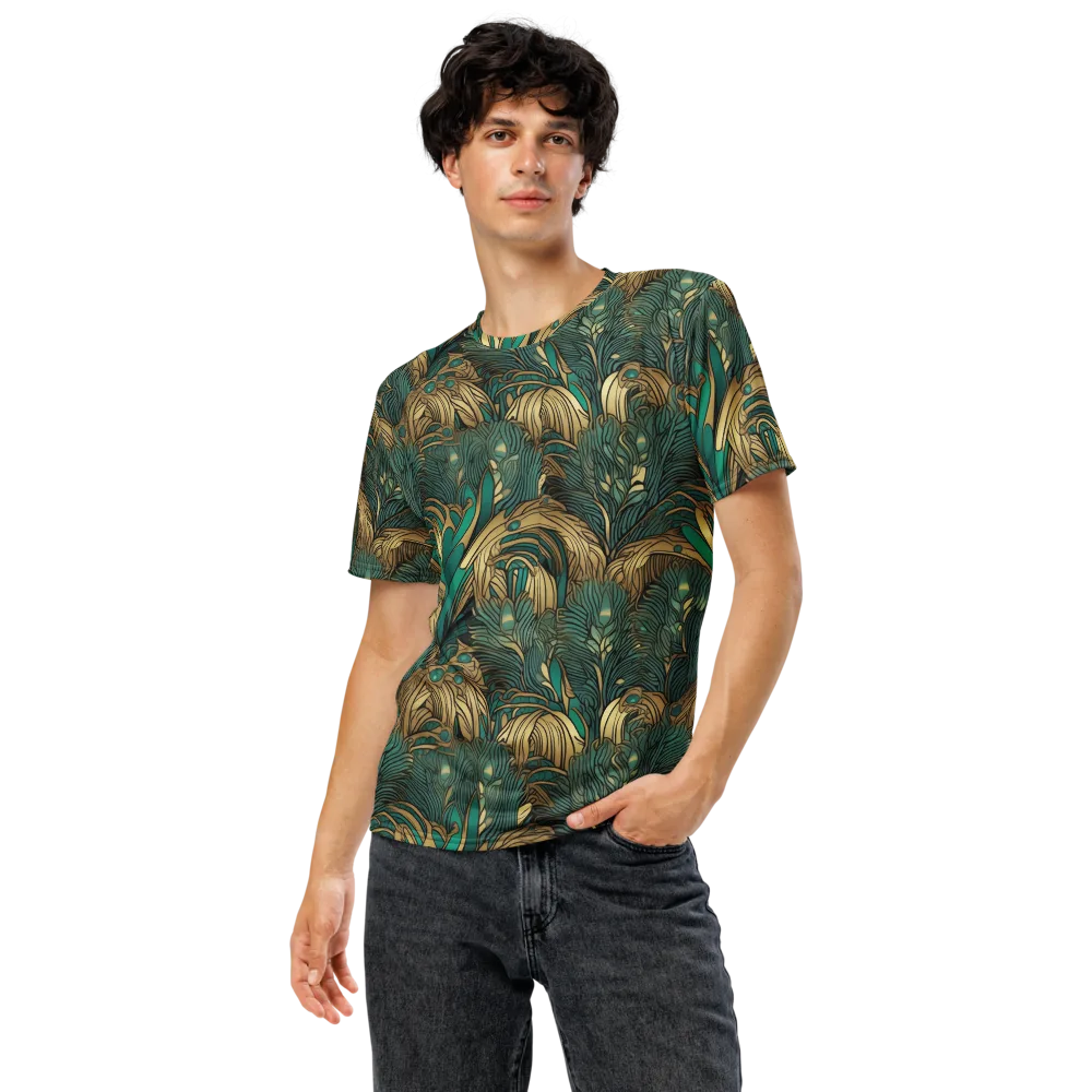 Art Nouveau Canopy on Men's Crew Neck T-Shirt — Front