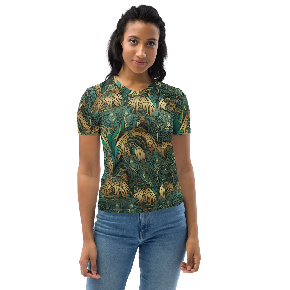 Art Nouveau Canopy on Women's Crew Neck T-Shirt — Front