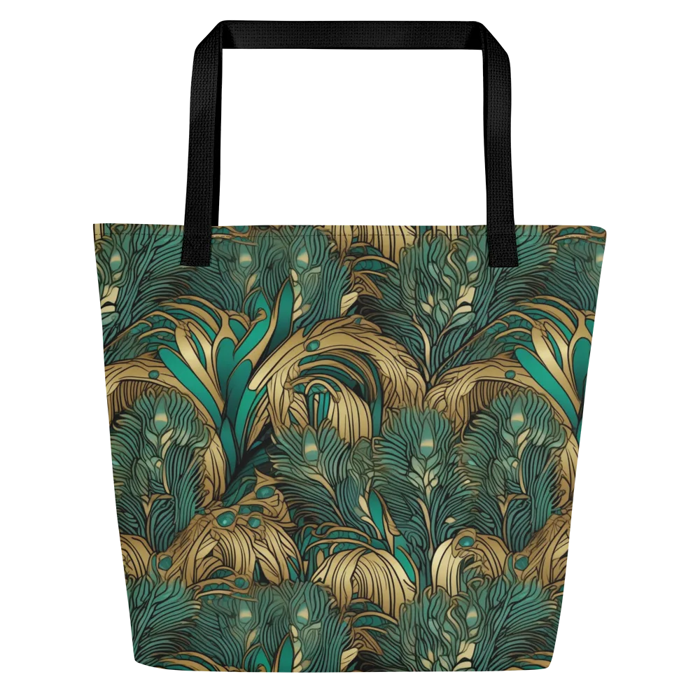 Art Nouveau Canopy on Large Tote Bag W/ Pocket — Front