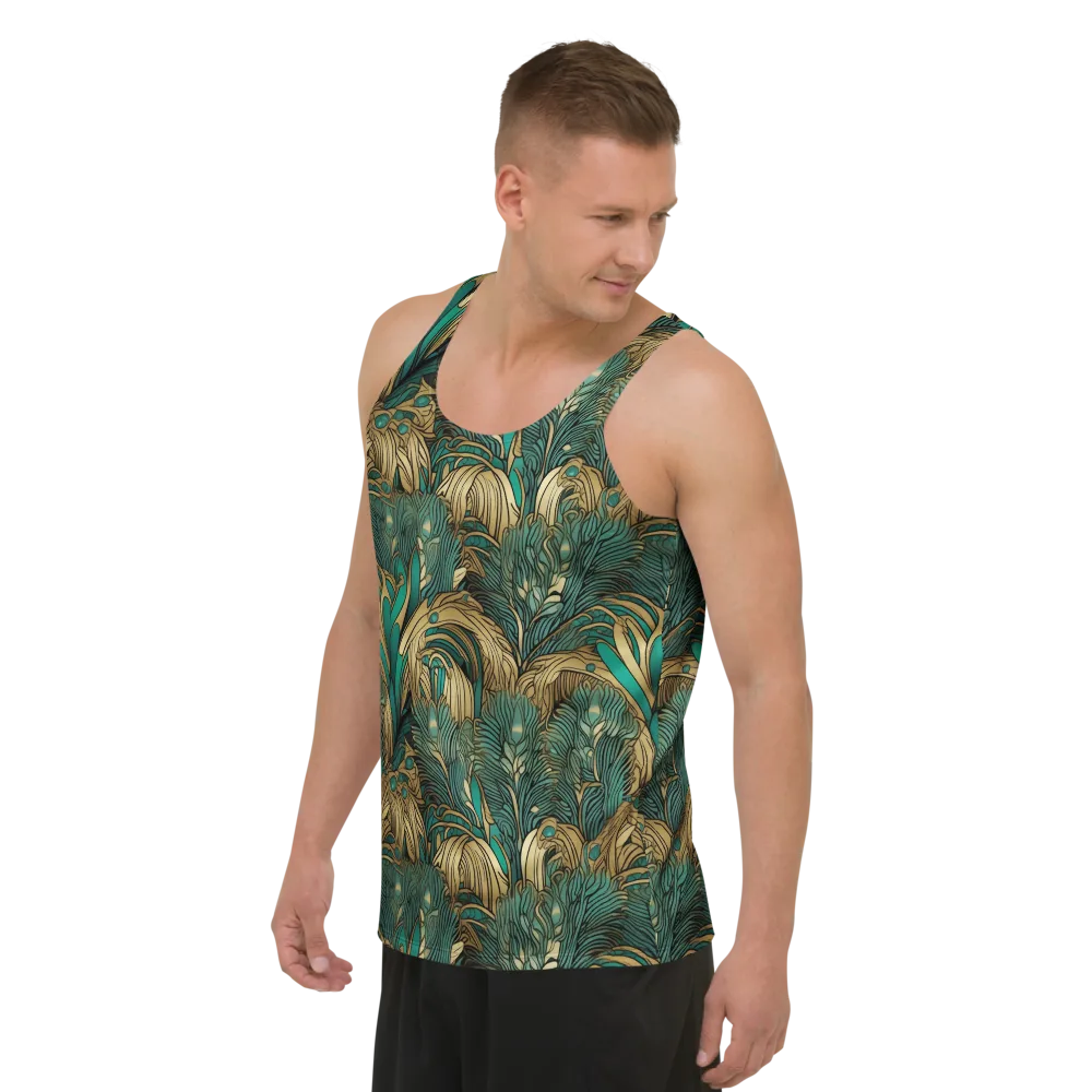 Art Nouveau Canopy on Men's Tank Top — Left Front