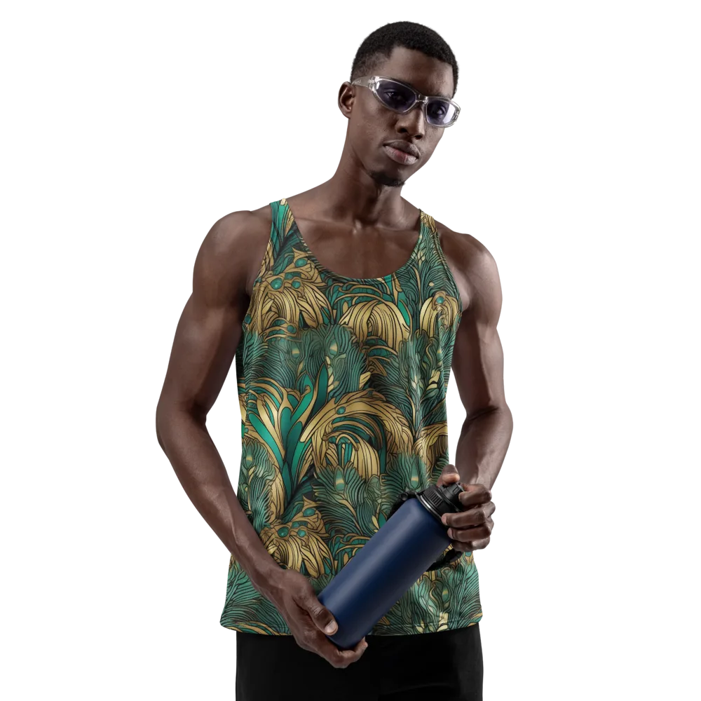 Art Nouveau Canopy on Men's Tank Top — Front