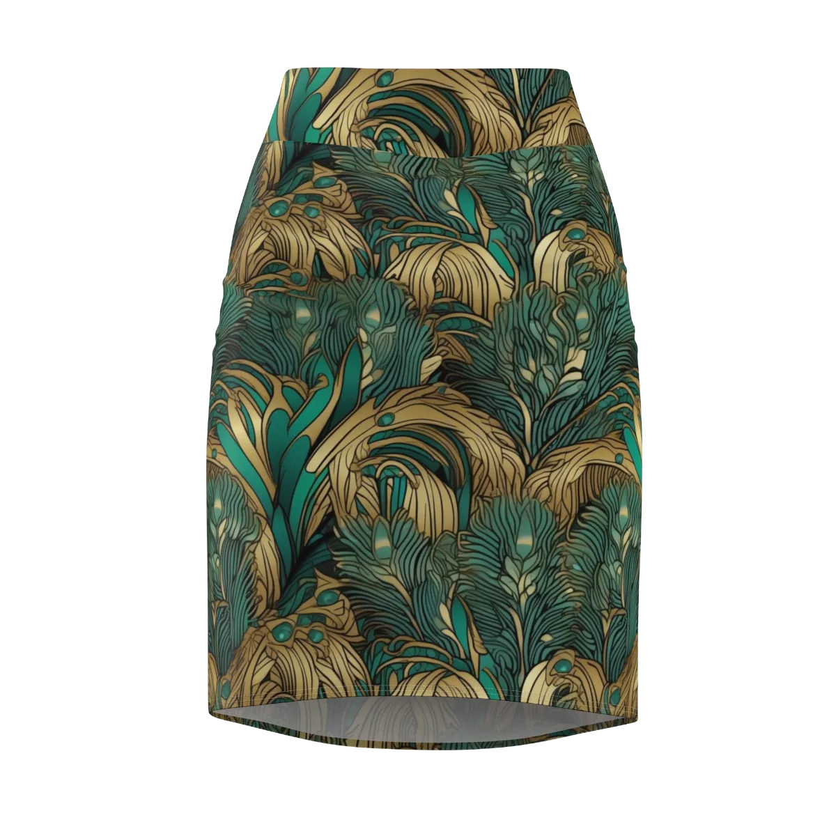 Art Nouveau Canopy on Pencil Skirt — Front