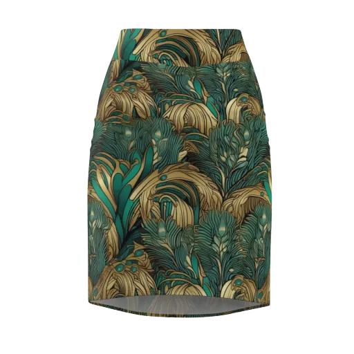 Art Nouveau Canopy on a Pencil Skirt