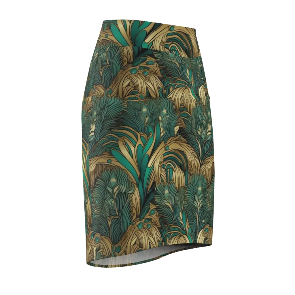 Art Nouveau Canopy on Pencil Skirt — Front Side