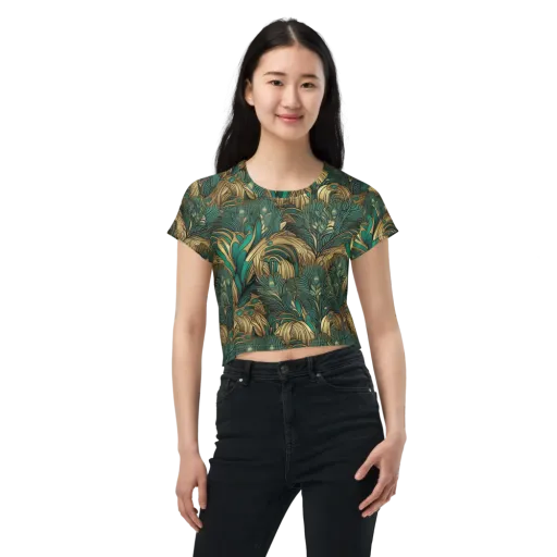 Art Nouveau Canopy on a Crop Tee