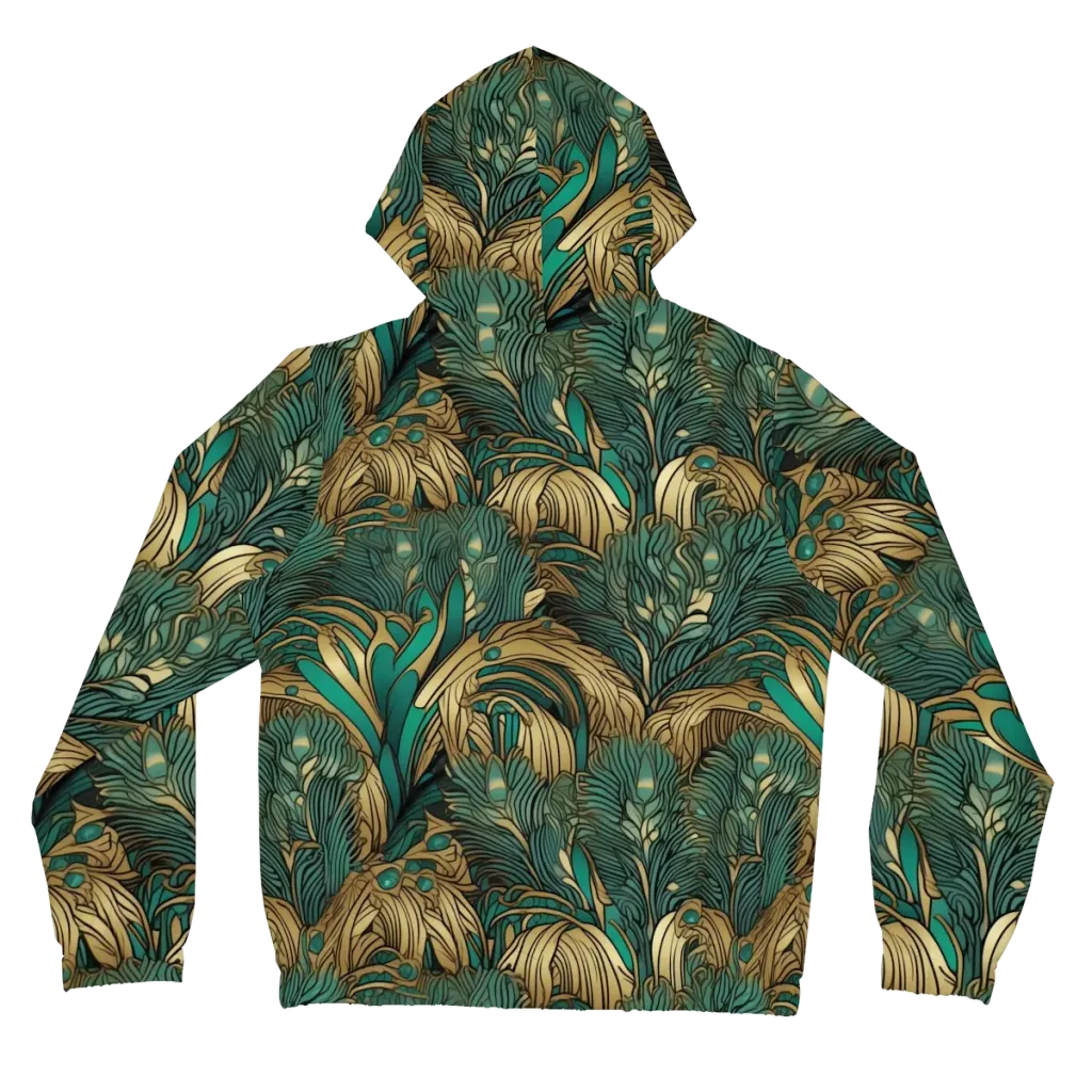Art Nouveau Canopy on Women's Full-Zip Hoodie — Back