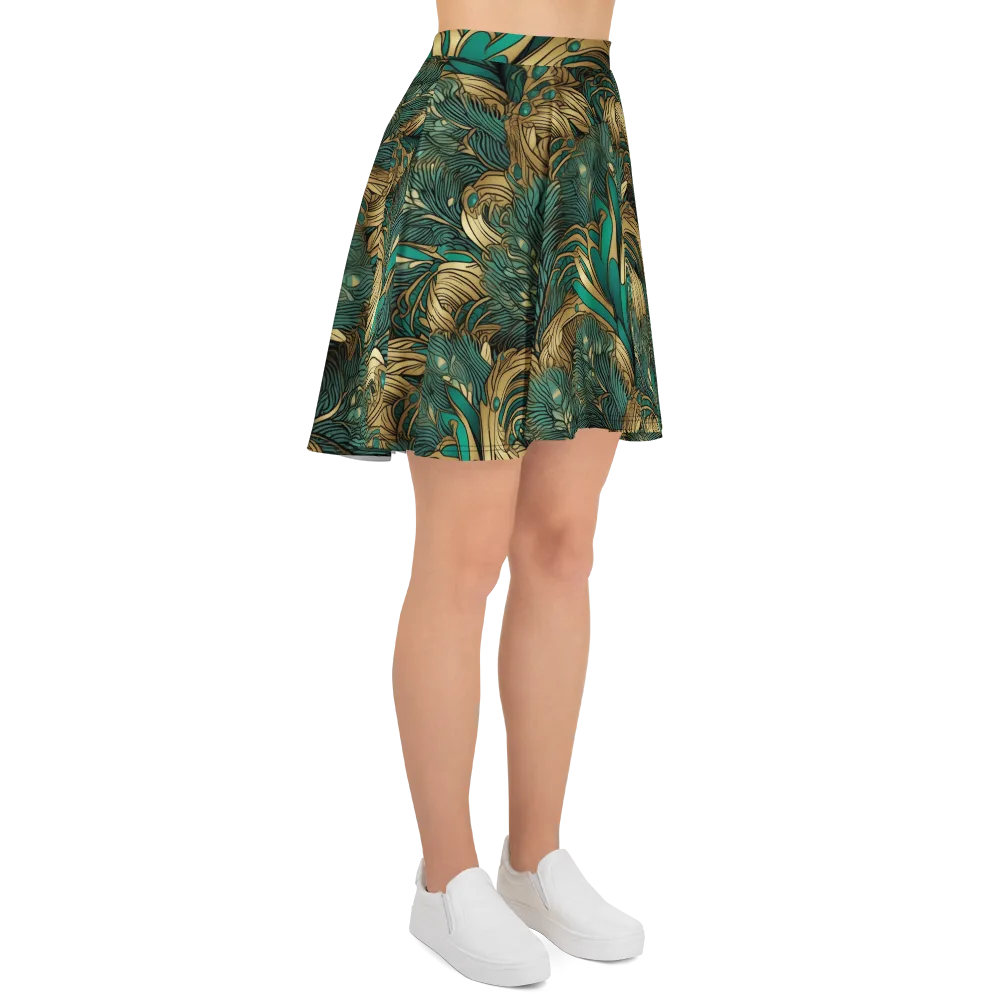 Art Nouveau Canopy on Skater Skirt — Right