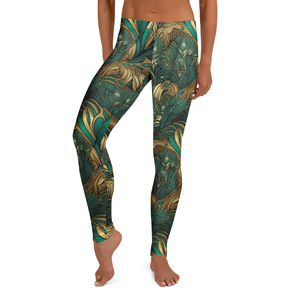 Art Nouveau Canopy on Leggings — Front
