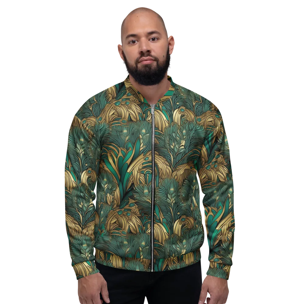 Art Nouveau Canopy on Bomber Jacket — Front