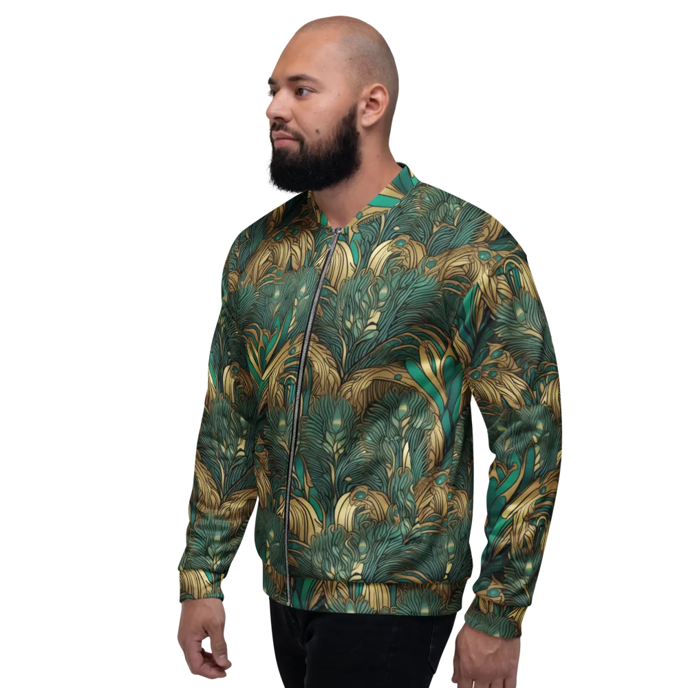 Art Nouveau Canopy on Bomber Jacket — Left