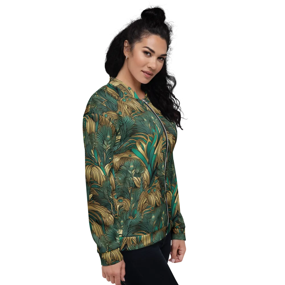 Art Nouveau Canopy on Bomber Jacket — Right