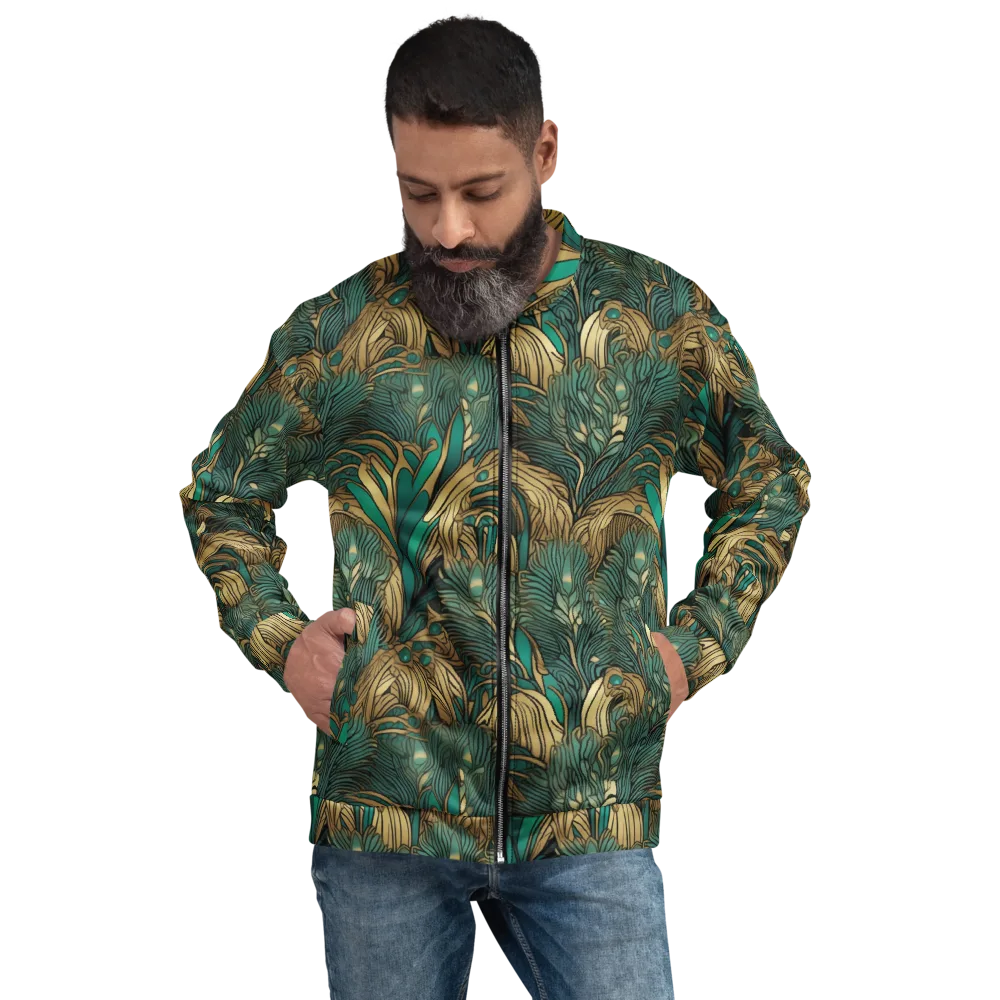 Art Nouveau Canopy on Bomber Jacket — Front
