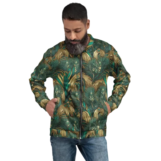 Art Nouveau Canopy on a Bomber Jacket