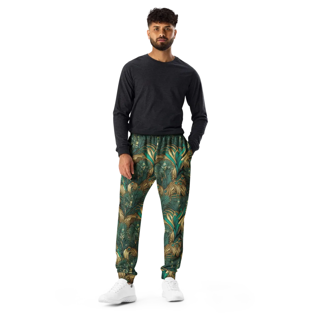 Art Nouveau Canopy on Men's Joggers — Front