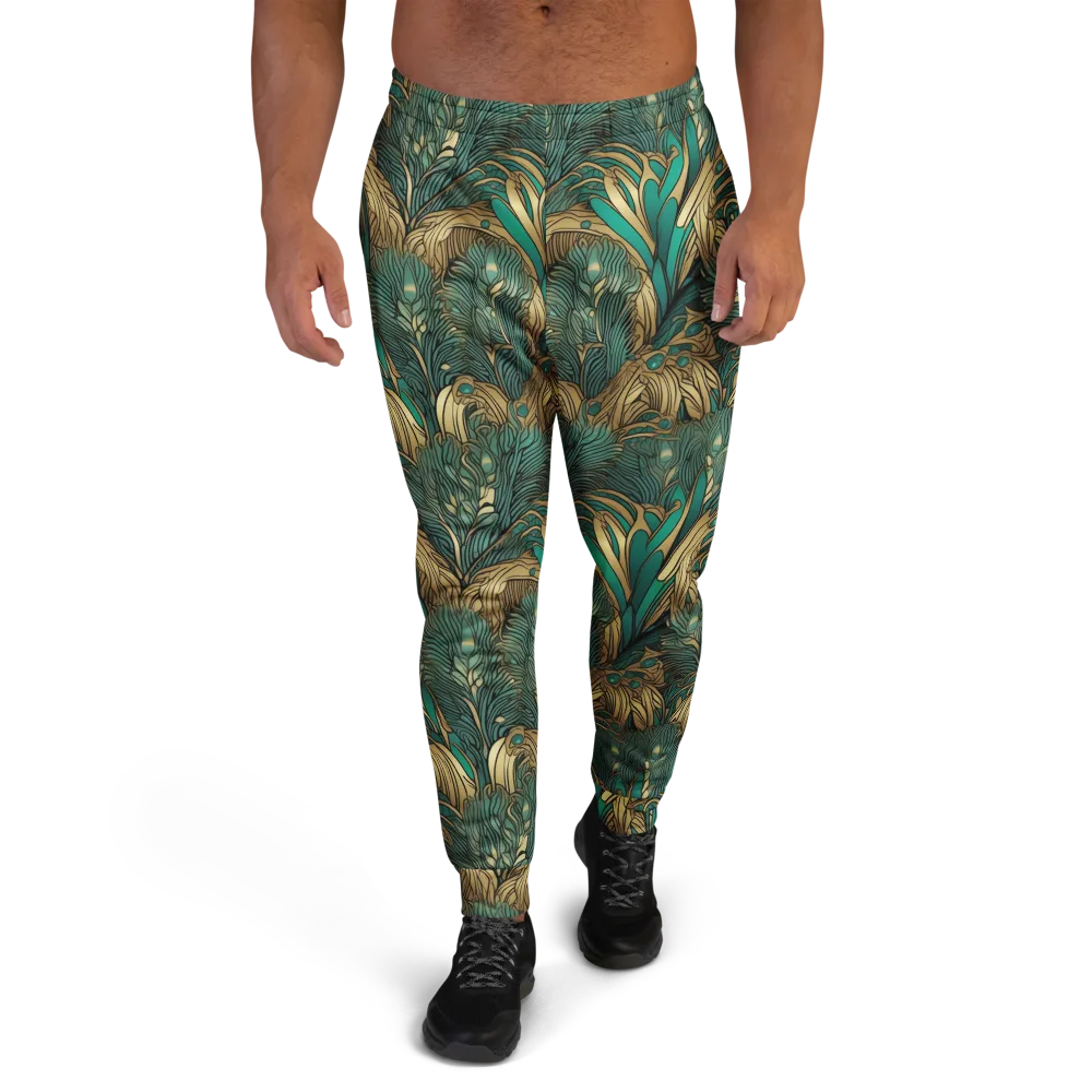 Art Nouveau Canopy on Men's Joggers — Front