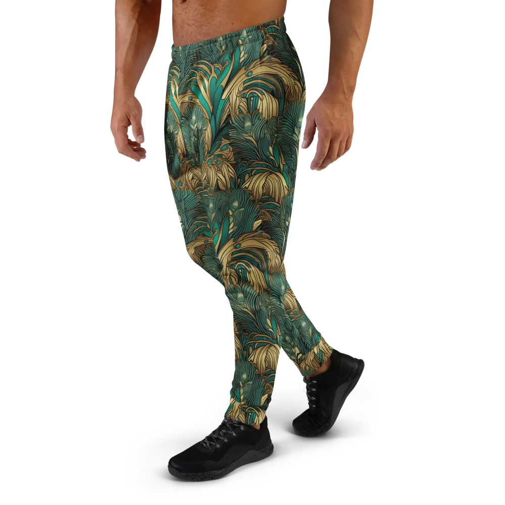 Art Nouveau Canopy on Men's Joggers — Left
