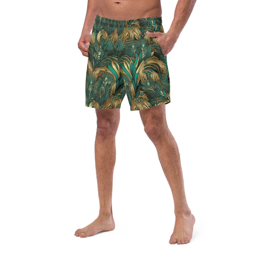 Art Nouveau Canopy on Swim Trunks — Left Front