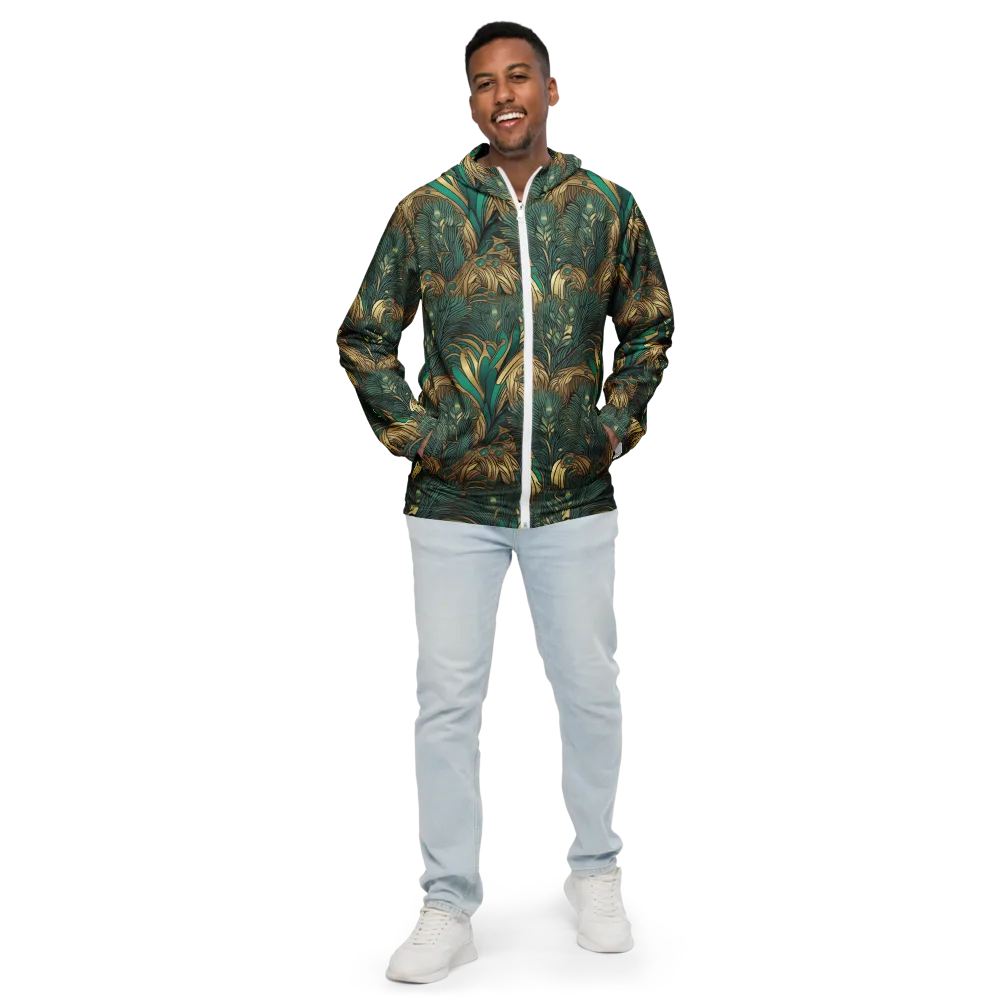 Art Nouveau Canopy on Men's Windbreaker — Front