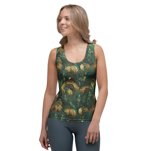 Art Nouveau Canopy on a Women's Tank Top