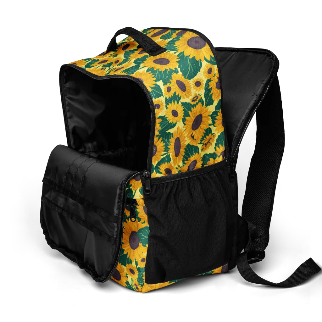 Sunlit Sunflower on Utility Backpack — Product details 2