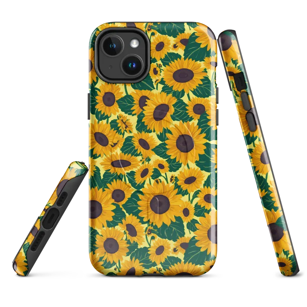 Sunlit Sunflower on MagSafe Tough Case for iPhone® — Front