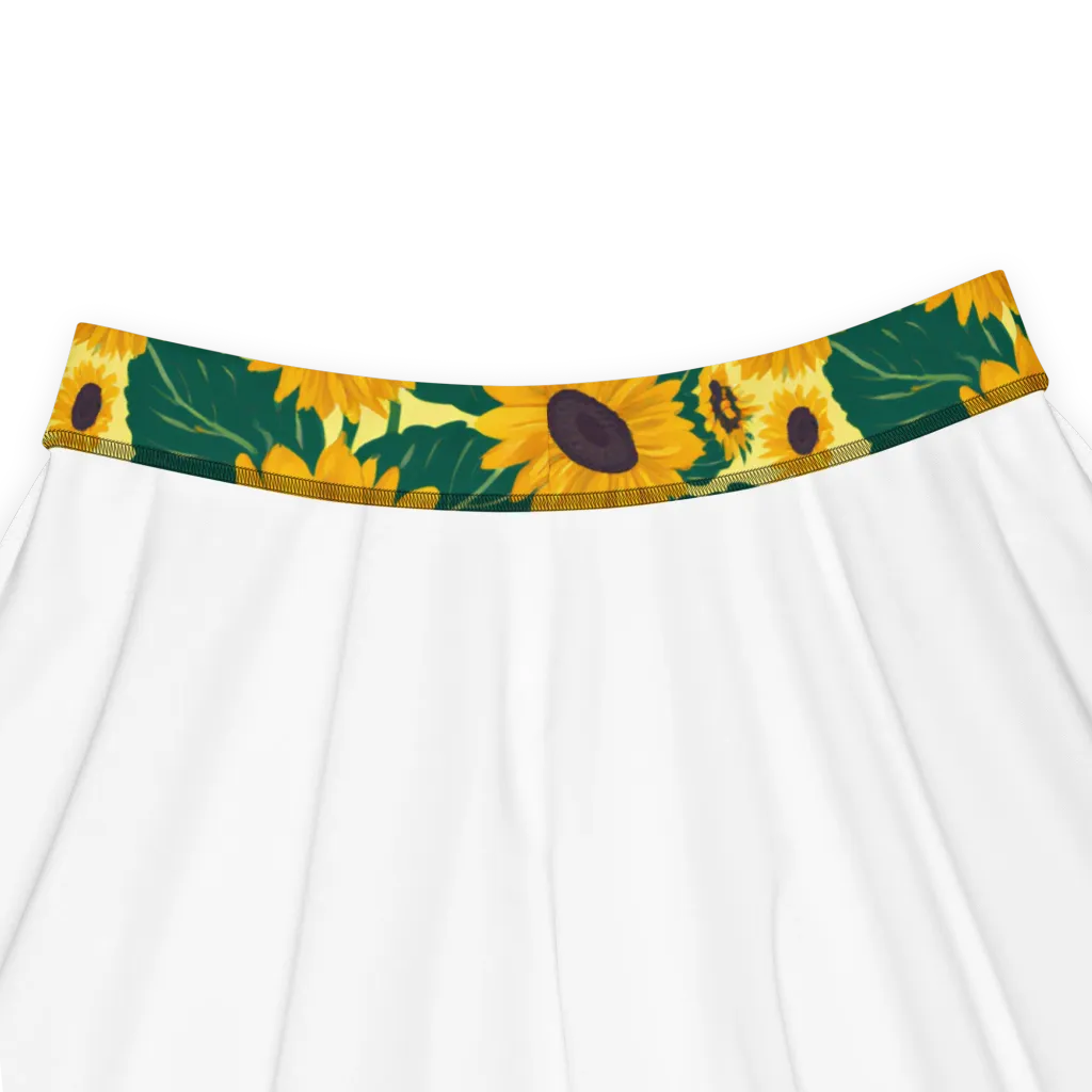 Sunlit Sunflower on Skater Skirt — Product details