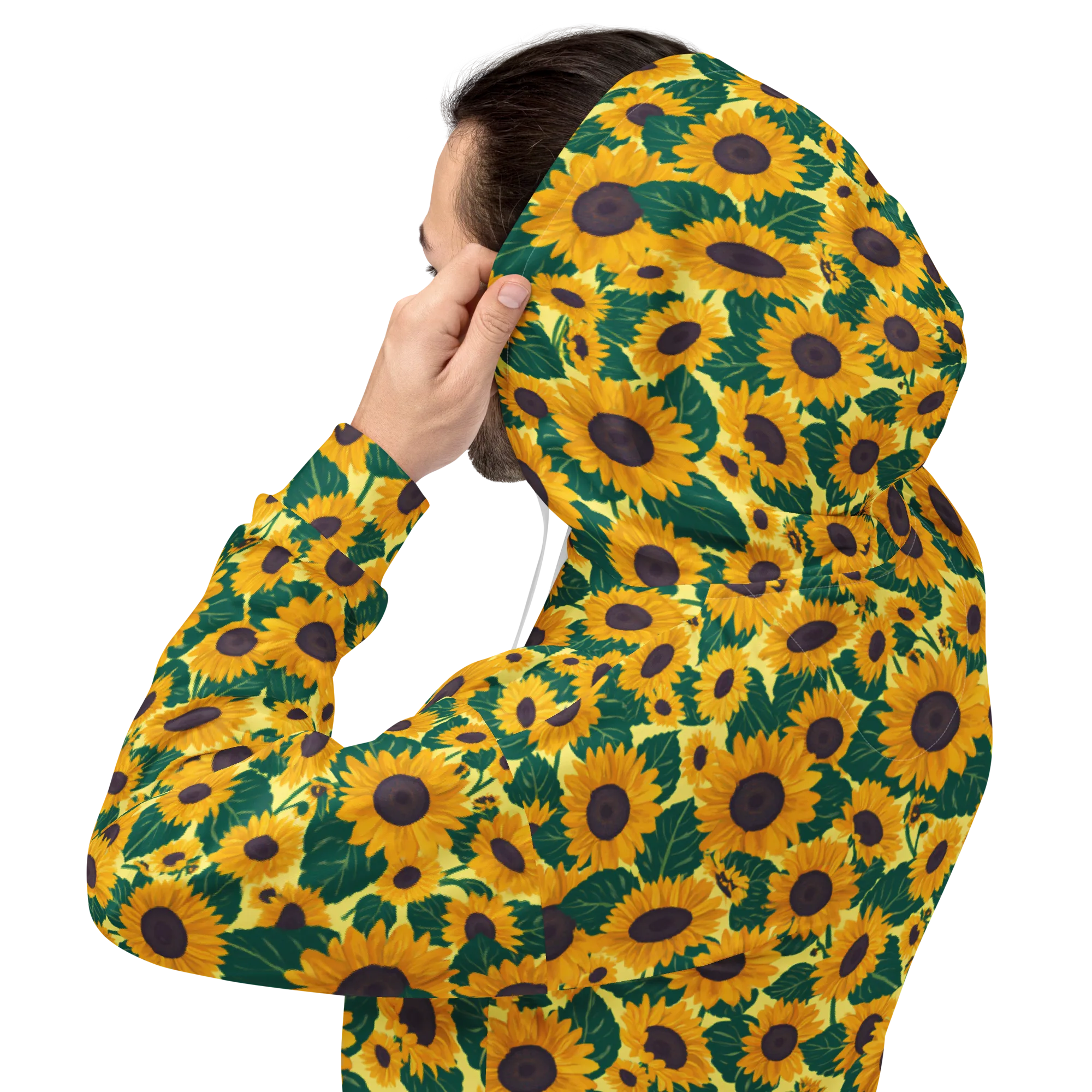 Sunlit Sunflower on Hoodie — Back