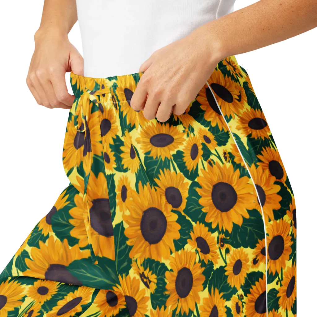 Sunlit Sunflower on Women's Pajama Pants — Product details