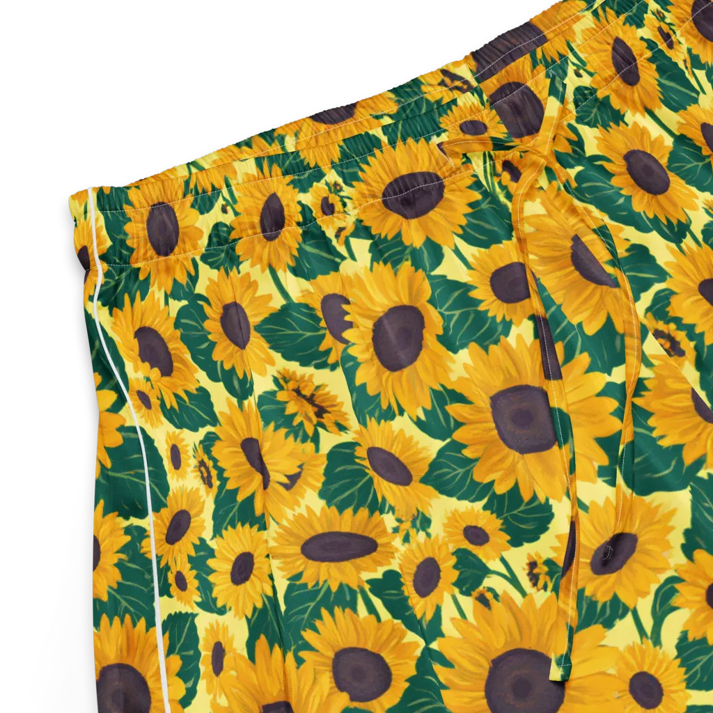 Sunlit Sunflower on Women's Pajama Shorts — Product details