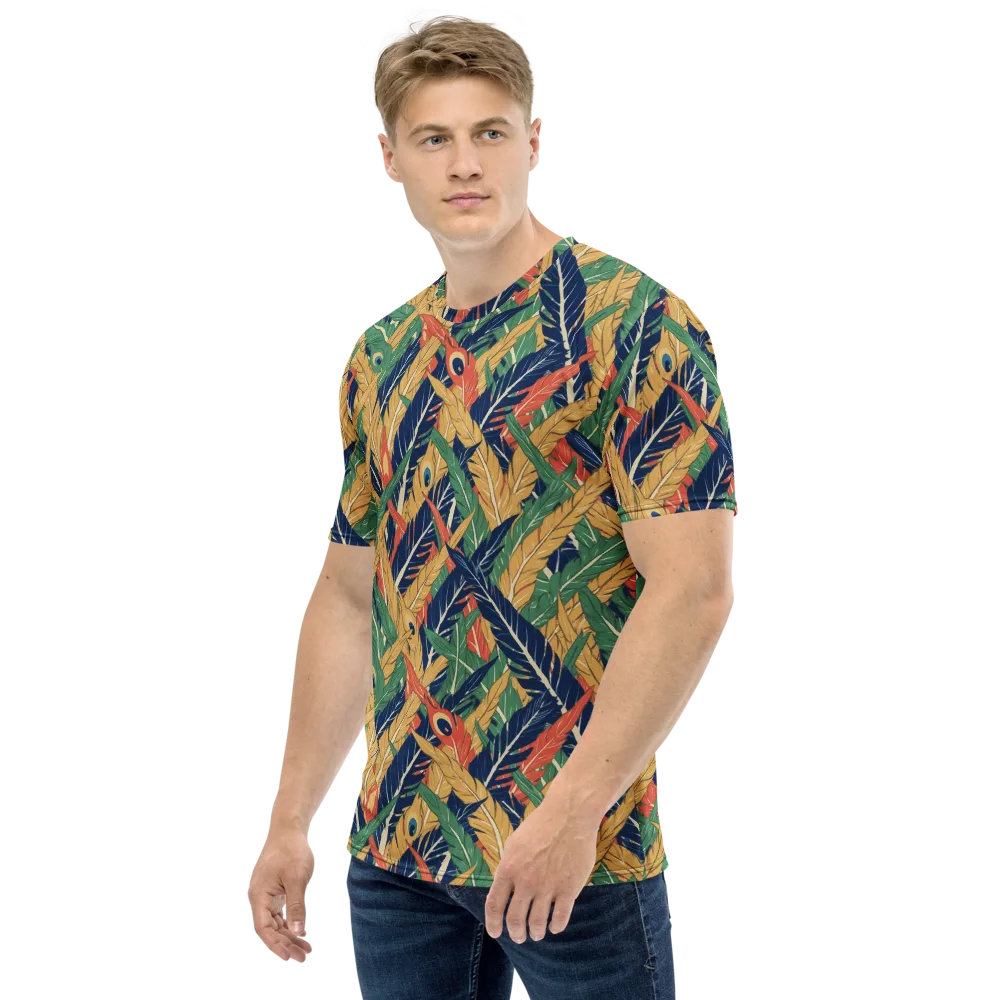 Plume Parade on Men's Crew Neck T-Shirt — Left