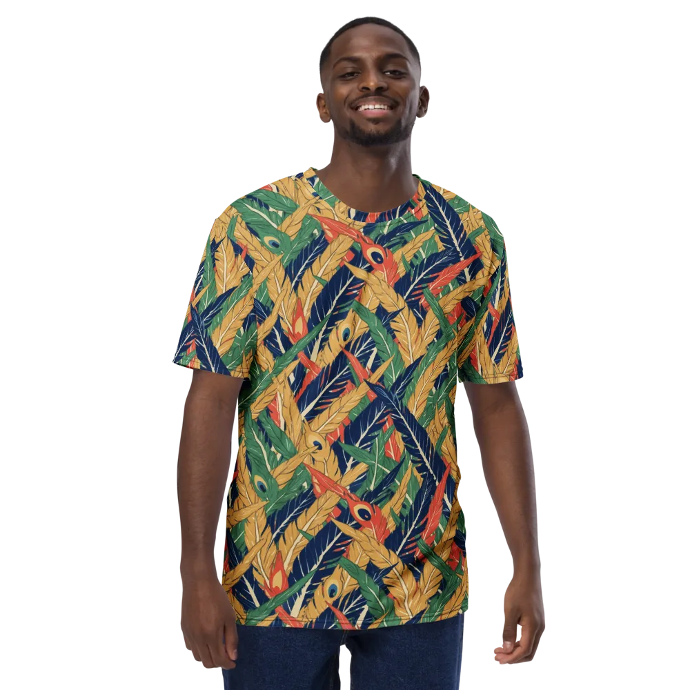 Plume Parade on Men's Crew Neck T-Shirt — Front