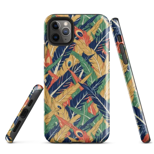 Plume Parade on a Tough Case for iPhone®