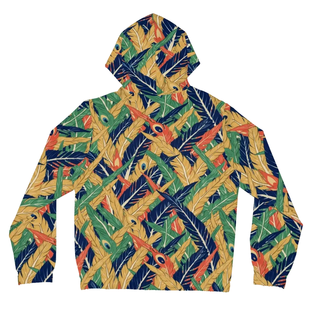 Plume Parade on Women's Full-Zip Hoodie — Back