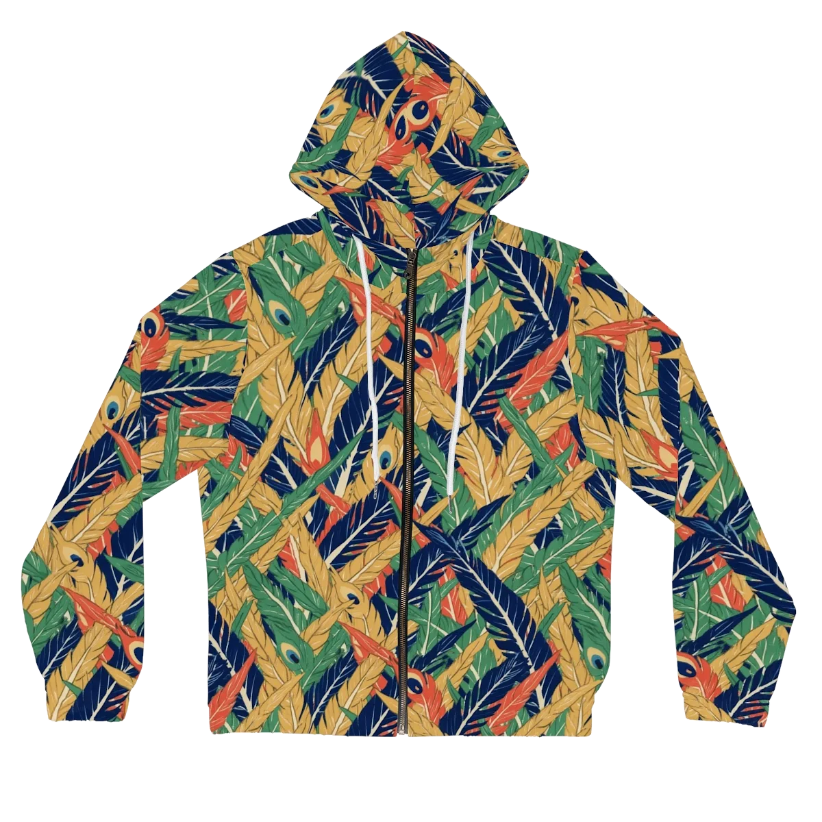 Plume Parade on Women's Full-Zip Hoodie — Front