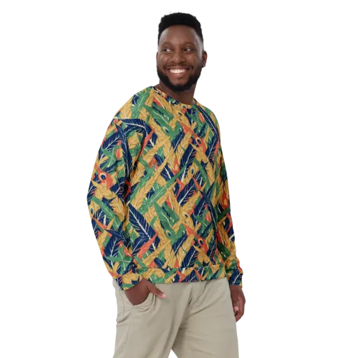 Plume Parade on a Sweatshirt