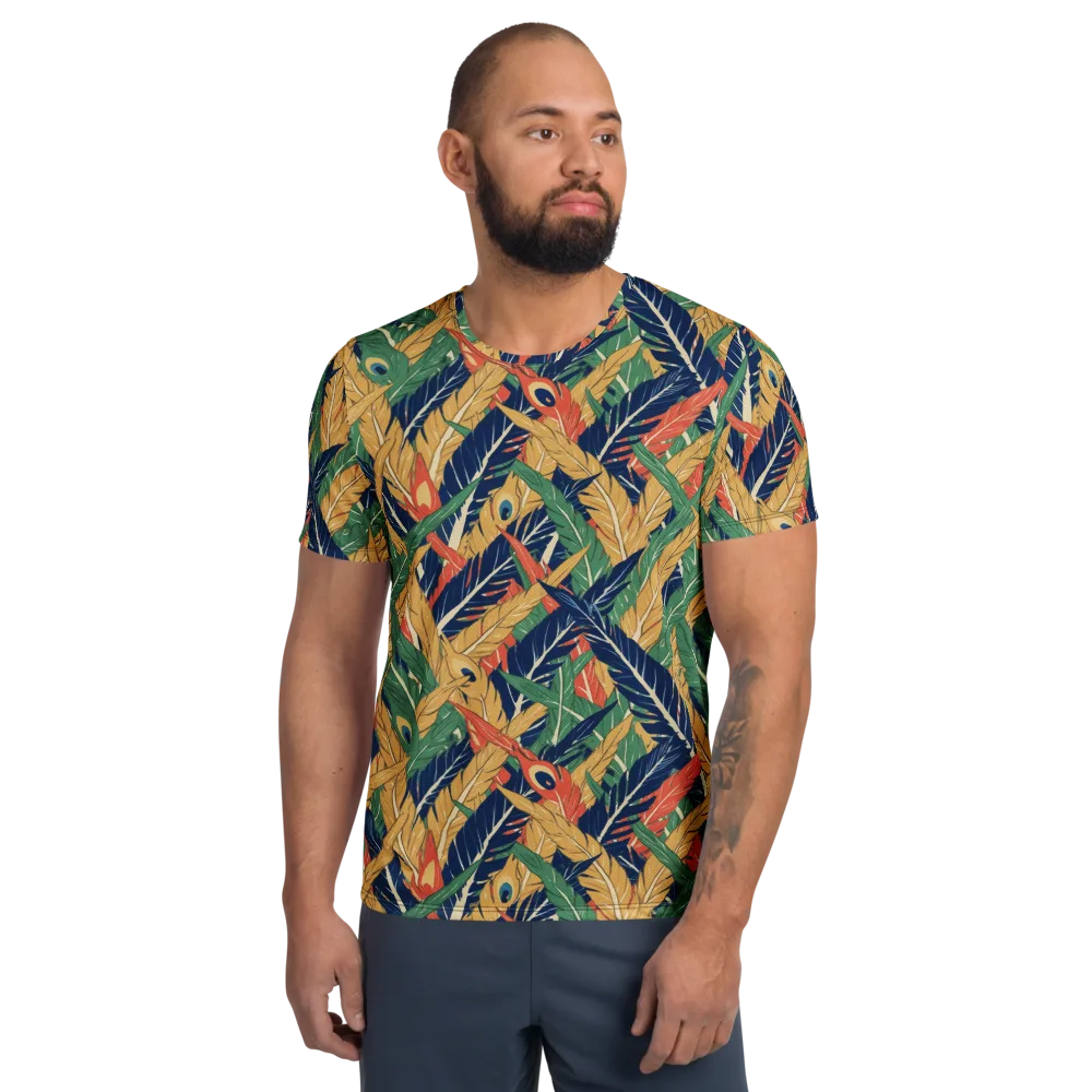 Plume Parade on Men's Athletic T-Shirt — Front